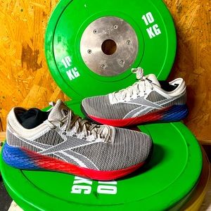 Reebok Nano 9 white Red&blue Size 9.5